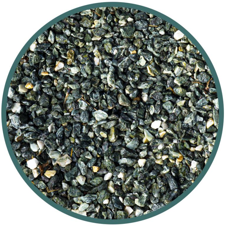 Vente roulé concassé marbre vert décoratif - Joannic Casteljaloux Lot-et-Garonne