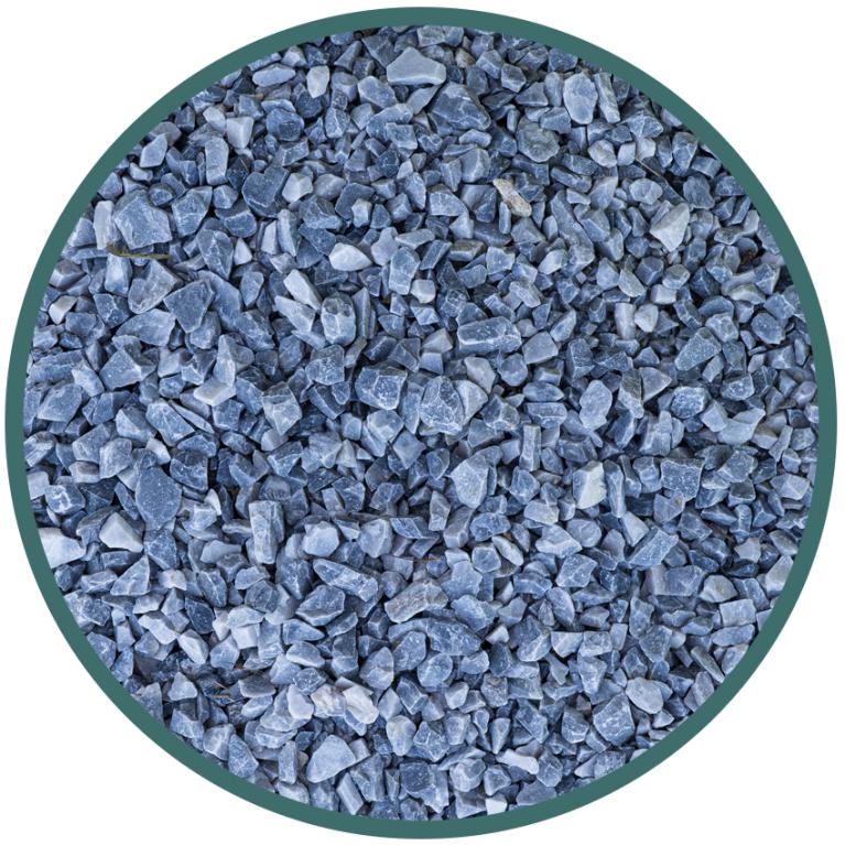 Vente roulé concassé bleu lagon décoratif - Joannic Casteljaloux Lot-et-Garonne