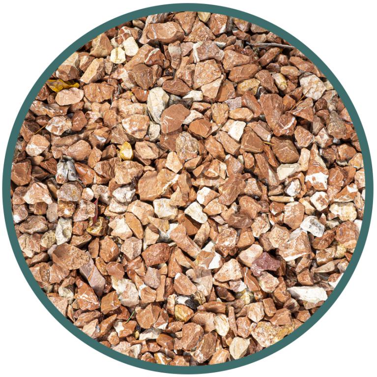 Vente roulé concassé marbre rouge décoratif - Joannic Casteljaloux Lot-et-Garonne