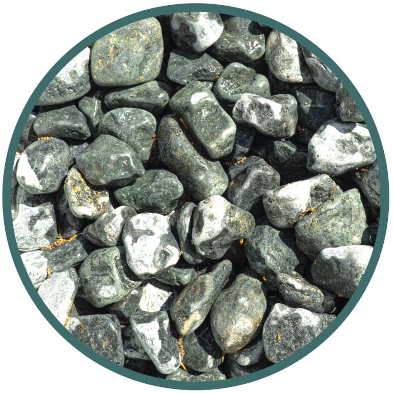 Vente galet décoratif marbre vert - Joannic Casteljaloux Lot-et-Garonne